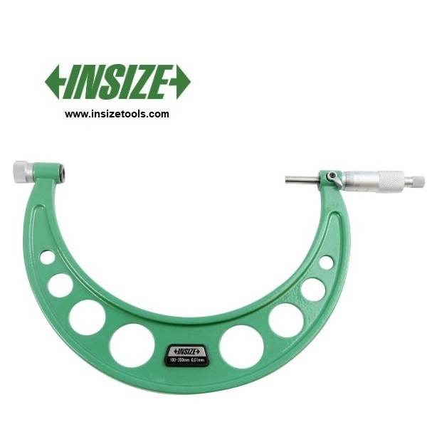 میکرومترمیله ای خارج اینسایز 200-100 mm 0 (سری4 عددی سر تعویض شو) مدل 200-3206 3206-200A