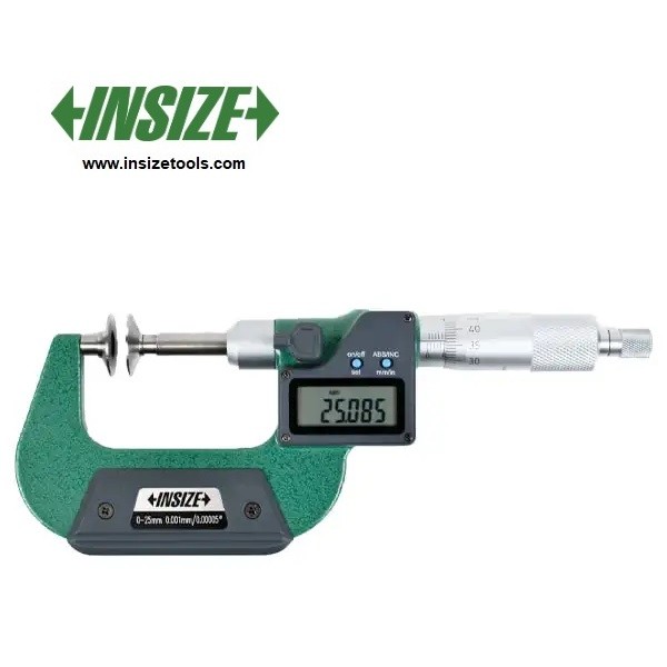 میکرومتردیسکی  دیجیتال خارج سنج اینسایز 25-0 mm ( فک بشقابی) مدل 25-3594- با گارانتی شرکتی 3594-25A