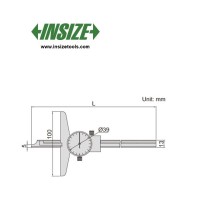 کولیس عمق سنج ساعتی اینسایز mm200) cm20) مدل 200-1340 1340-200