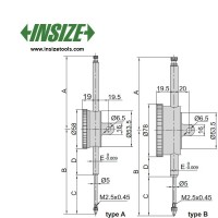 ساعت اندیکاتور اینسایز کورس 100 mm مدل 100-2309 2309-100D
