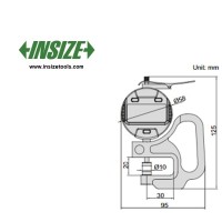 ضخامت سنج ورق دیجیتال اینسایز 10-0 mm مدل 10-2871 - با گارانتی شرکتی 2871-10