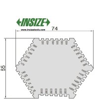 گیج فیلم مرطوب 3000 - 25 میکرون ( شابلون ضخامت سنج رنگ و پوشش تر اینسایز ) مدل 2-4845 - با گارانتی شرکت  4845-2